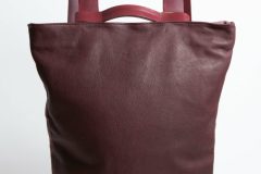 TESRIS_structured_red_backpack_front