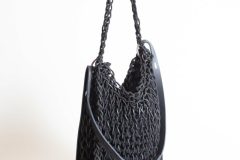 Knit_bag_squarebottom_leather_black_1-scaled