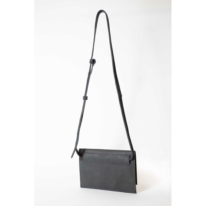 MINIMALISTIC BAG vachetta structured charcoal