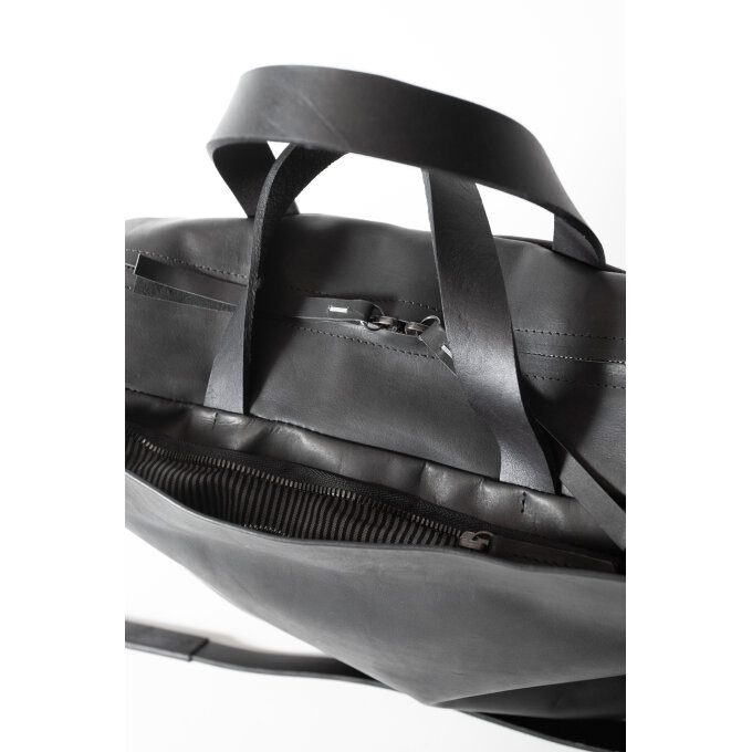 Work bag black (2 leather qualities available)