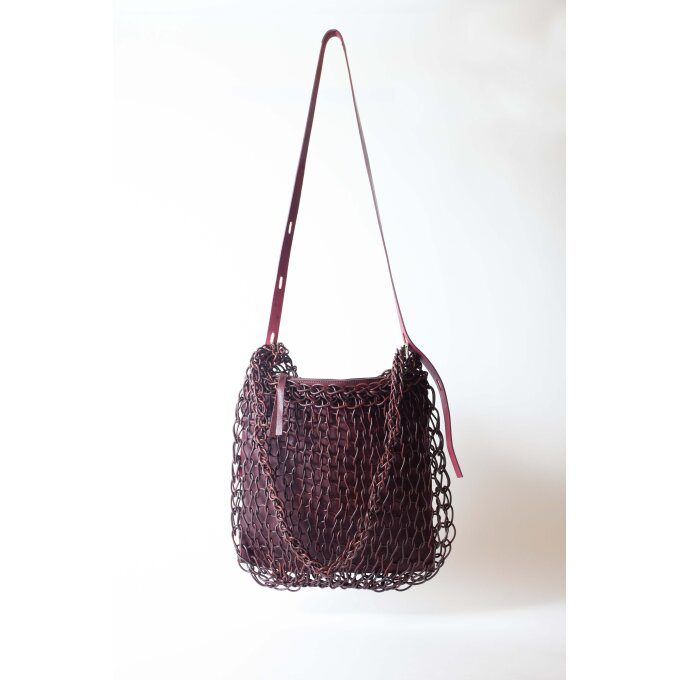 KNIT BAG square bottom (various colors available)