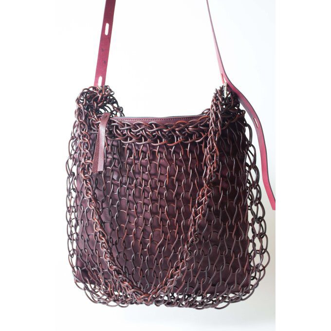 KNIT BAG square bottom (various colors available)