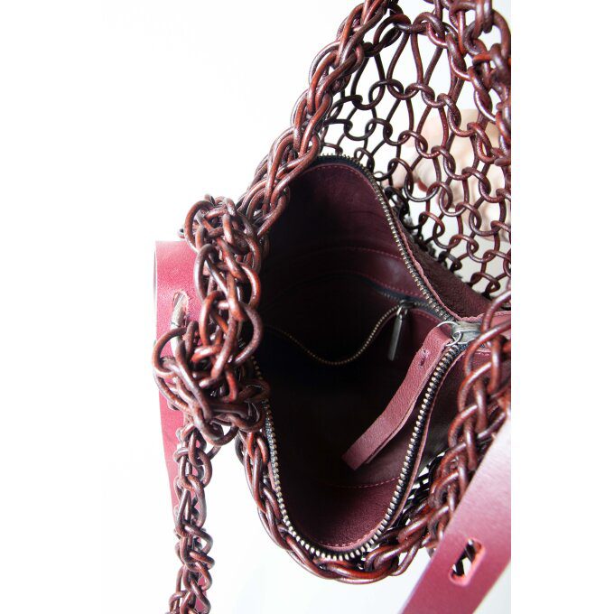 KNIT BAG square bottom (various colors available)